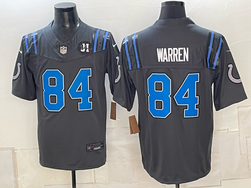 Men 2026 Indianapolis Colts #84 Warren grey Limited Nike NFL Jersey 0918001